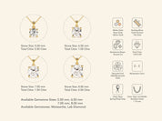 Round Cut Necklace (1 CT)
