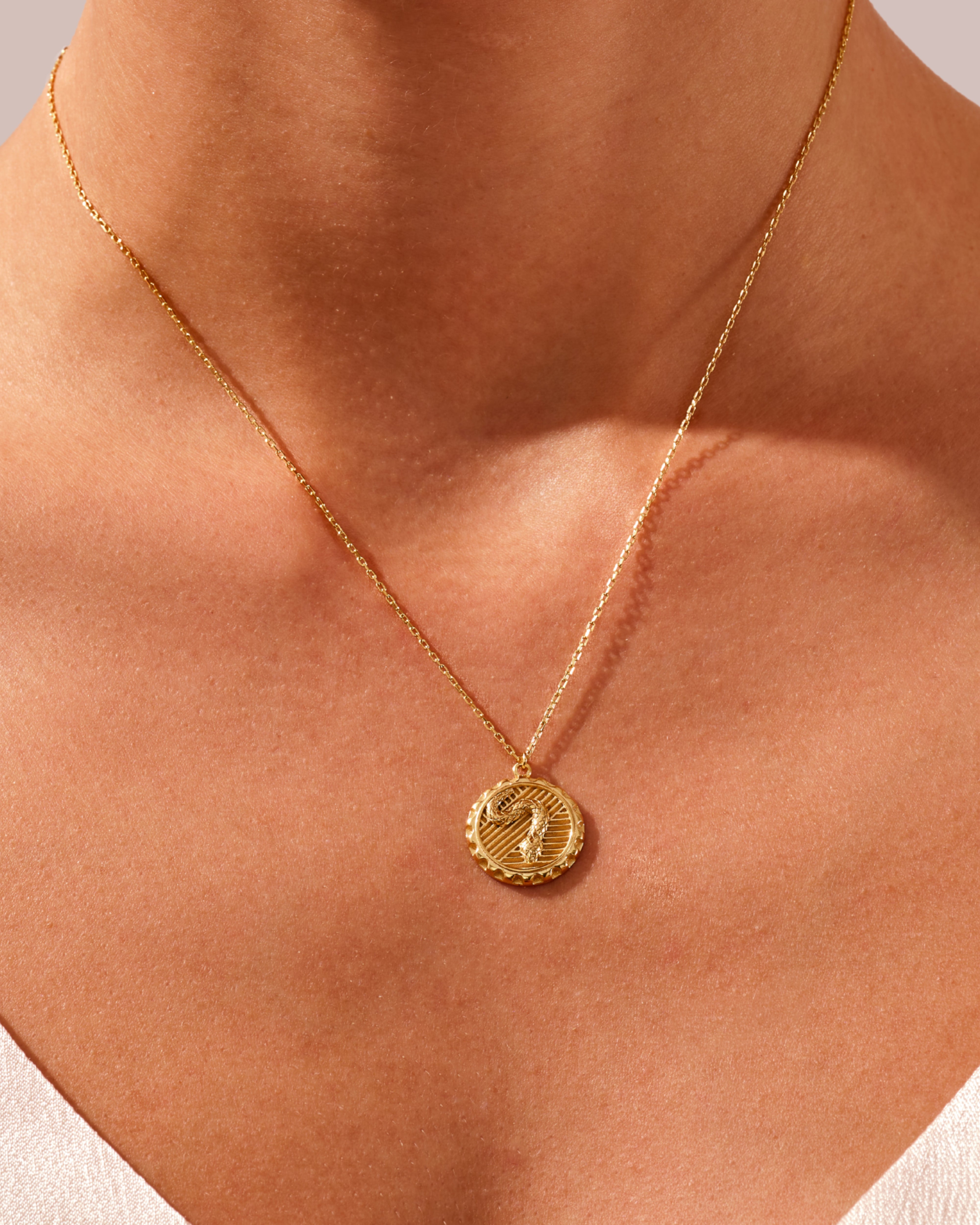 Serpent Coin Necklace
