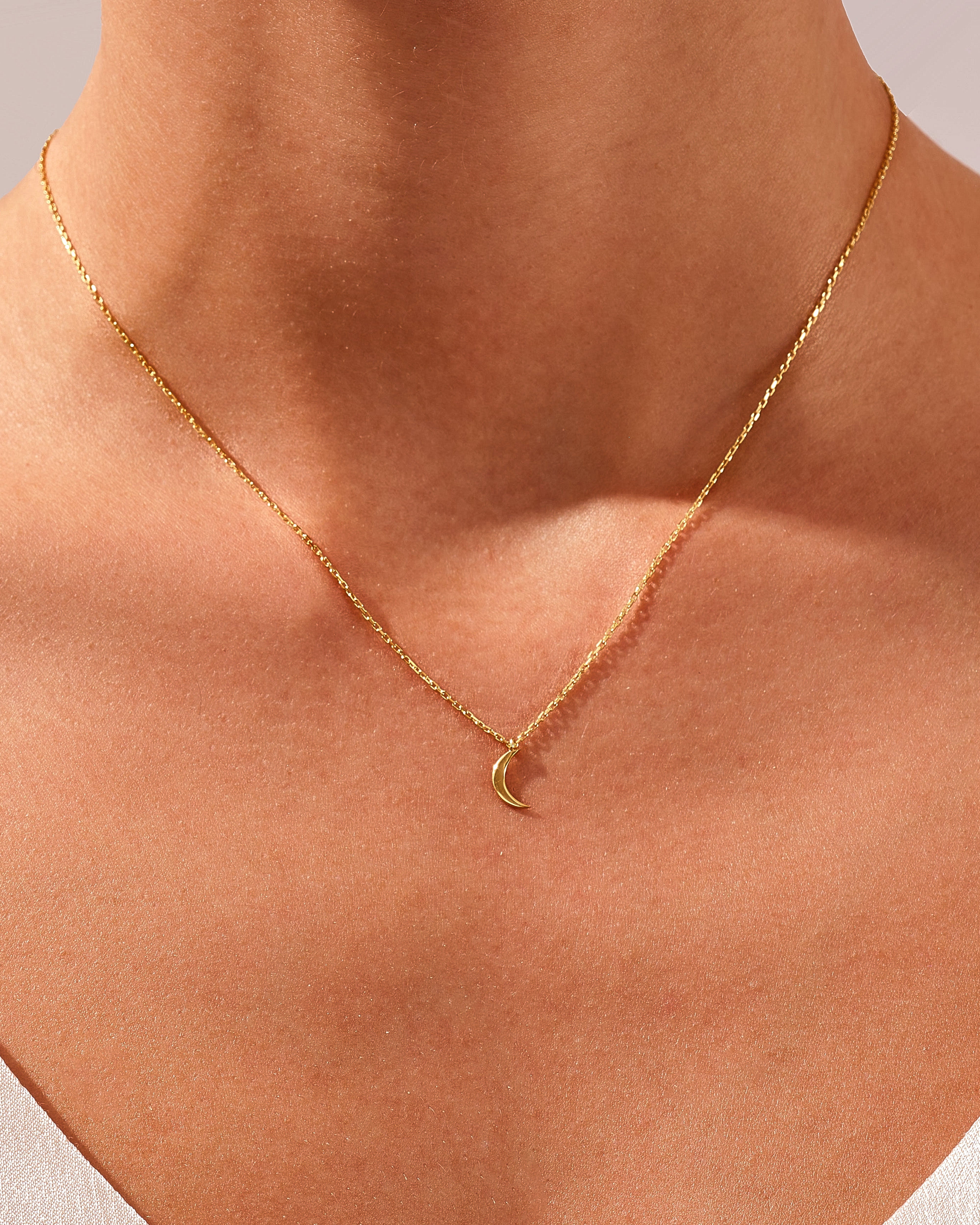 Tiny Crescent Necklace