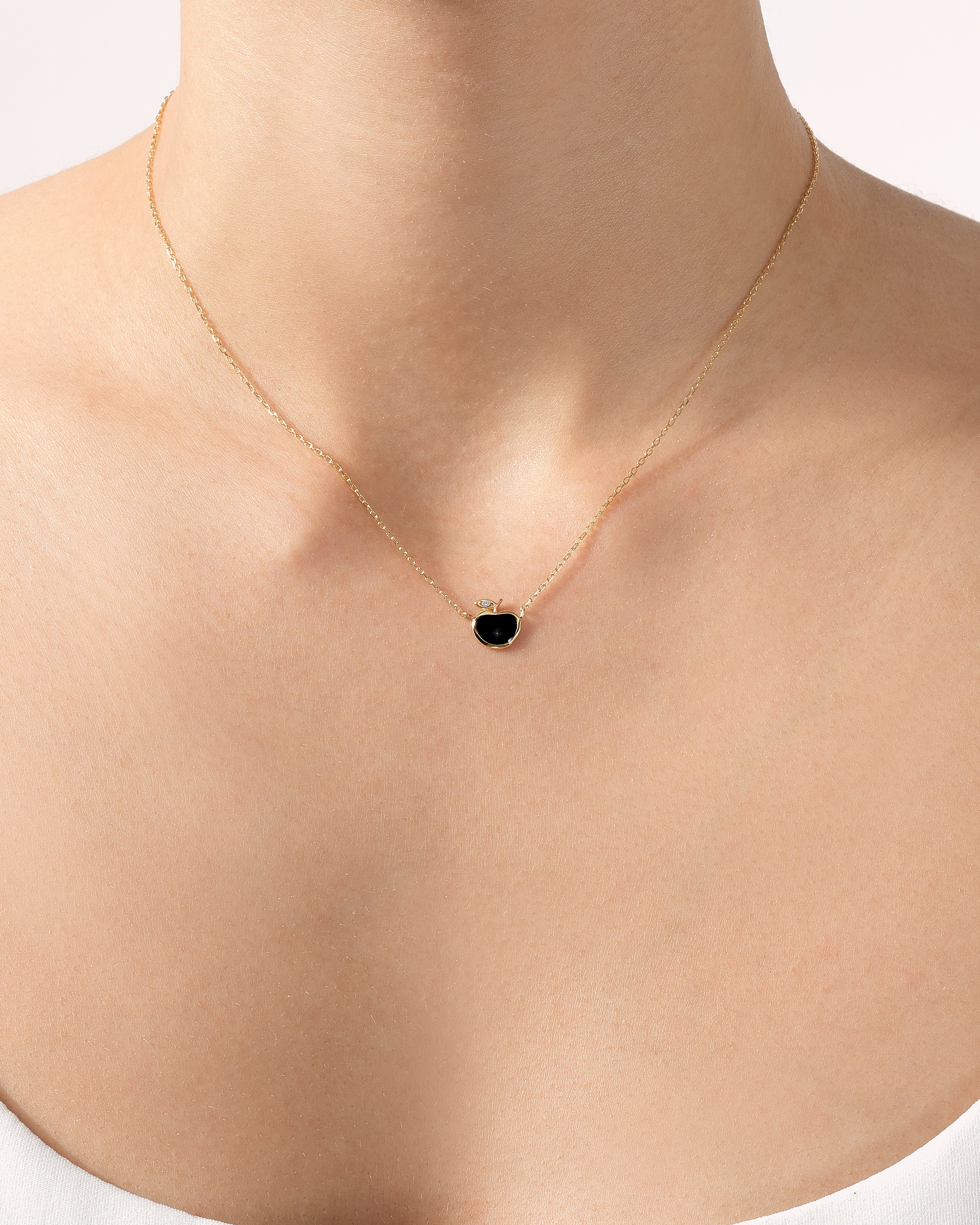 Midnight Apple Necklace