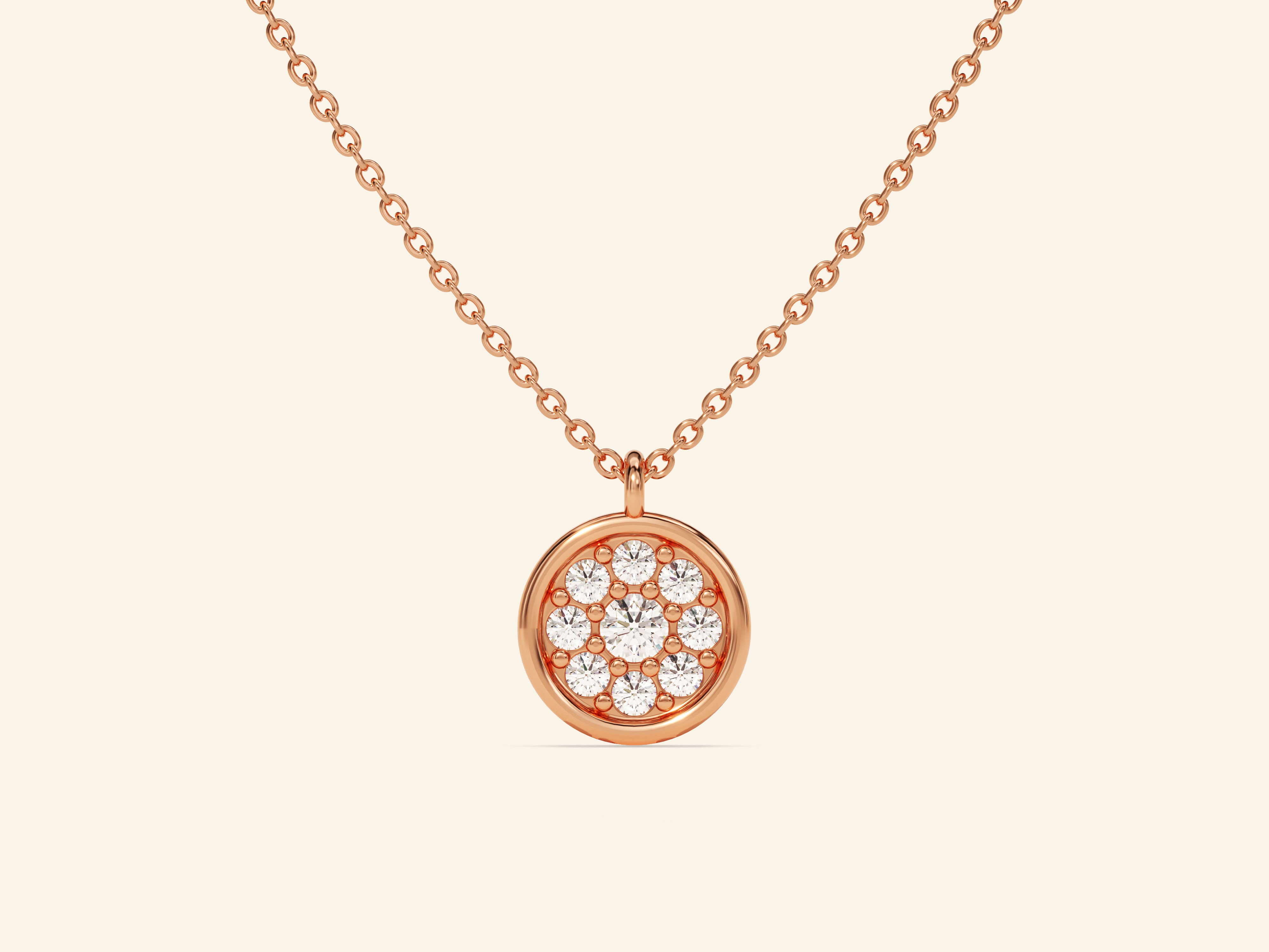 Disc Stone Necklace
