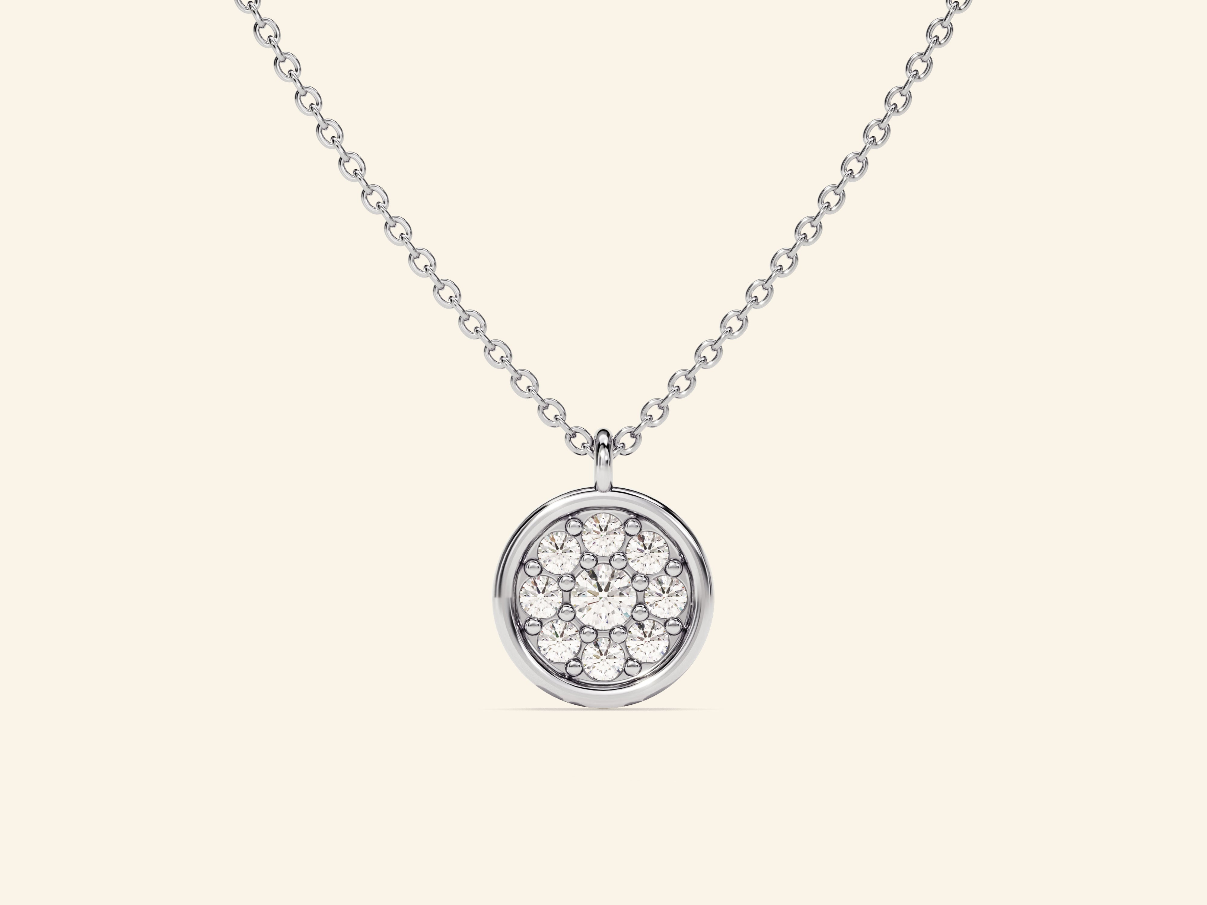 Disc Stone Necklace