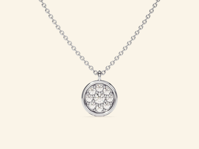 Disc Stone Necklace