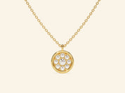Disc Stone Necklace
