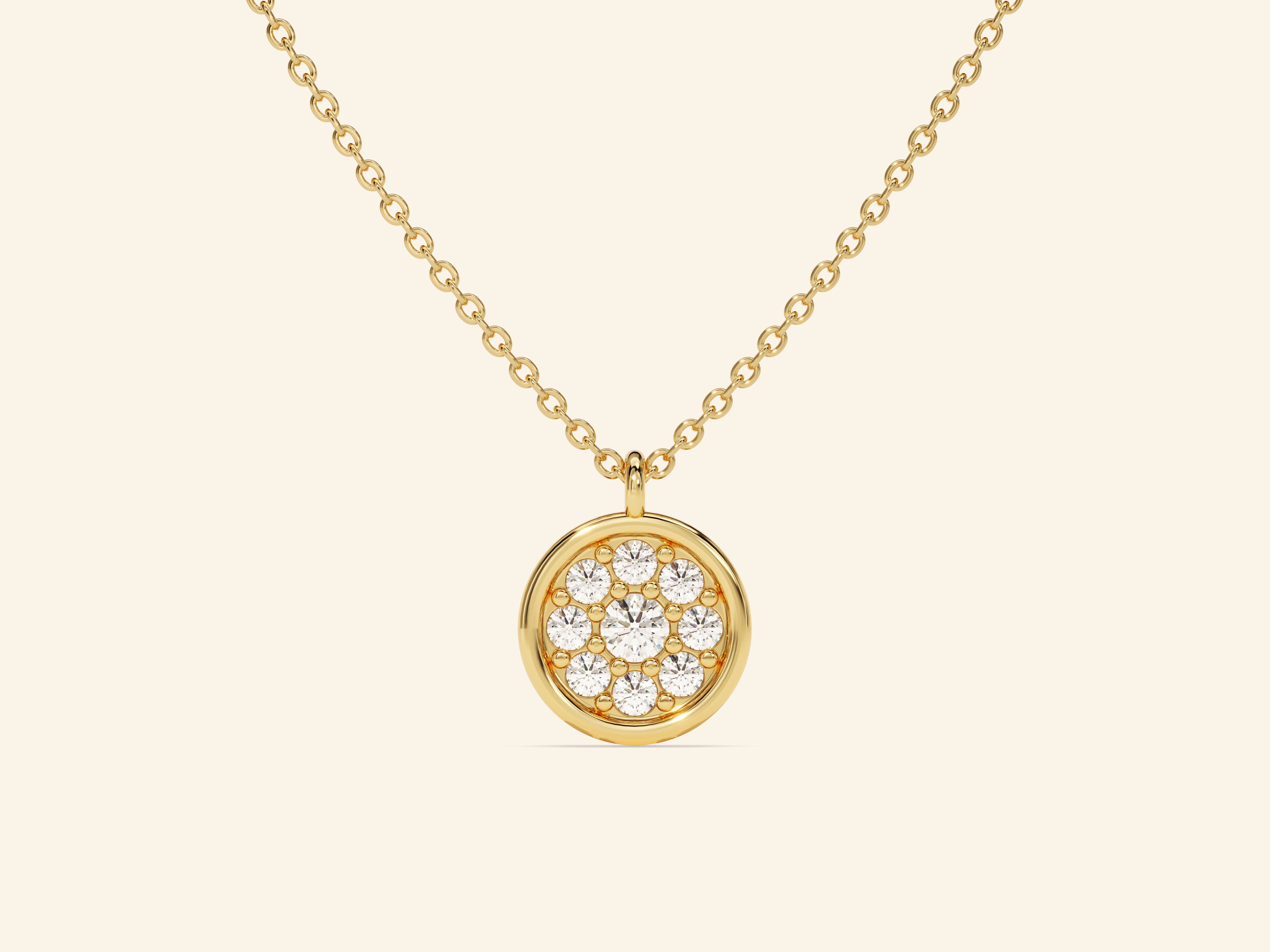 Disc Stone Necklace