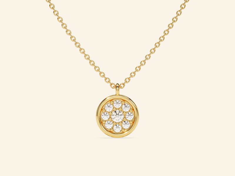 Disc Stone Necklace