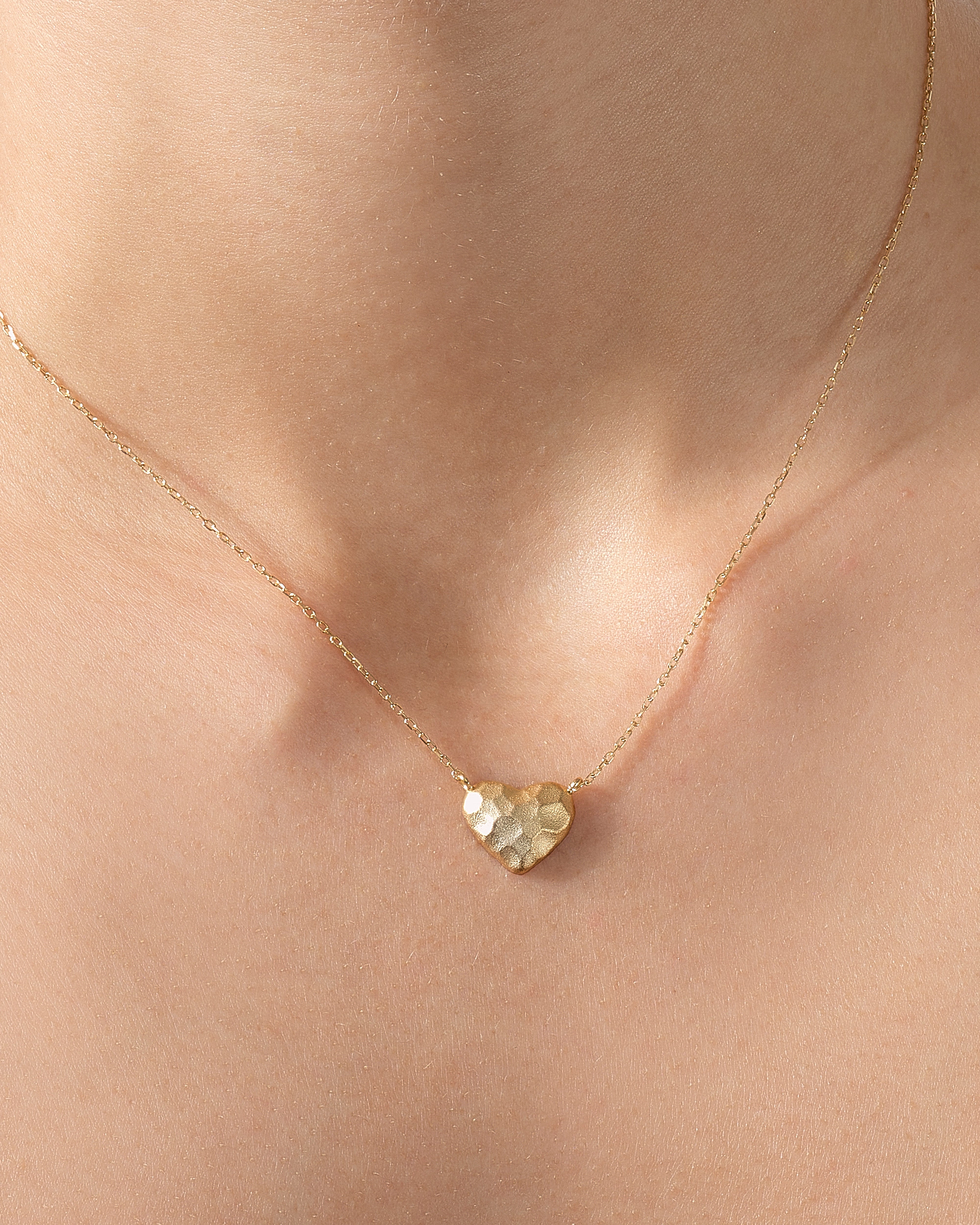 Textured Heart Necklace