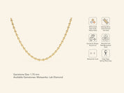 Bezel Tennis Necklace