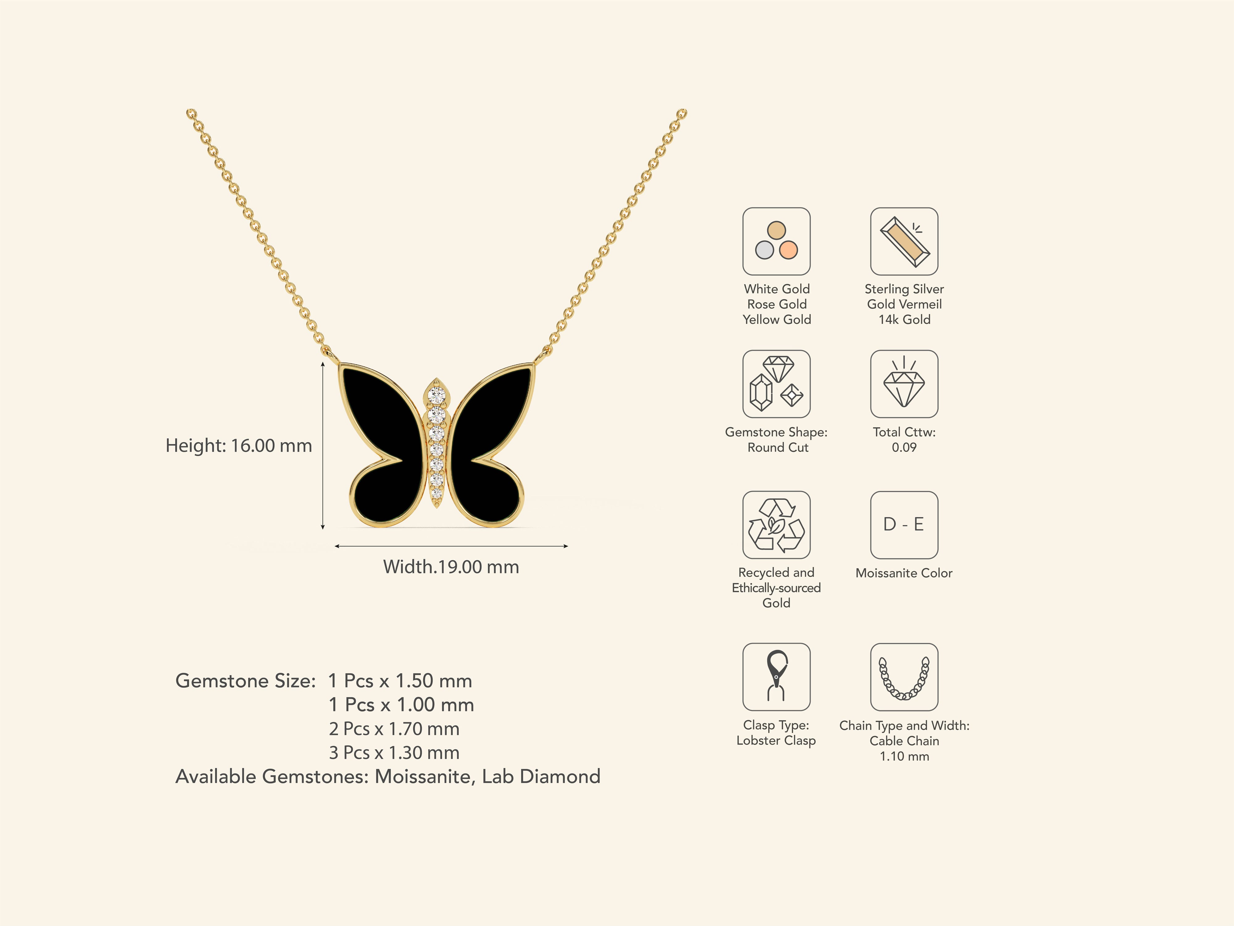 Butterfly Charm Necklace