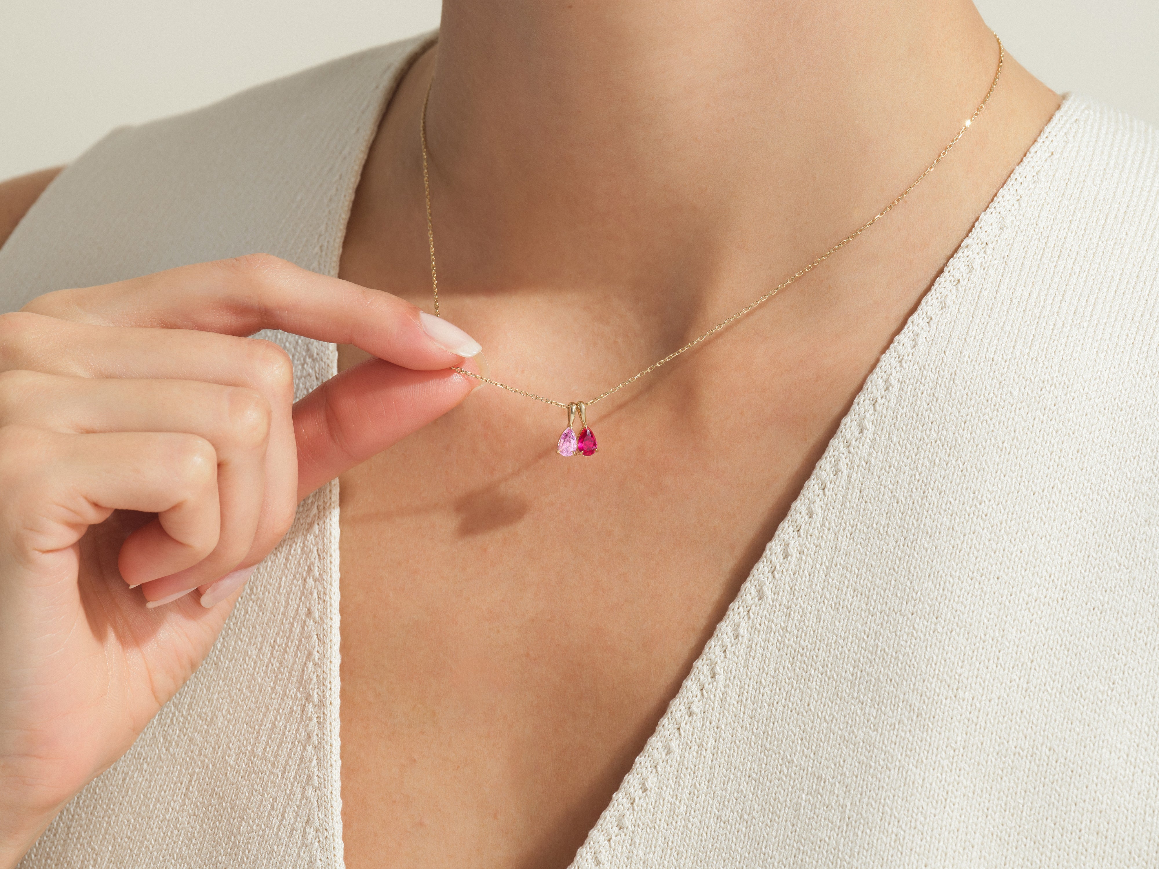 Laurel Birthstone Necklace