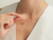 Laurel Birthstone Necklace