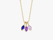 Marquise Bloom Birthstone Necklace