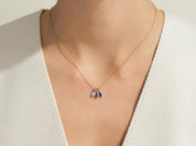Marquise Bloom Birthstone Necklace