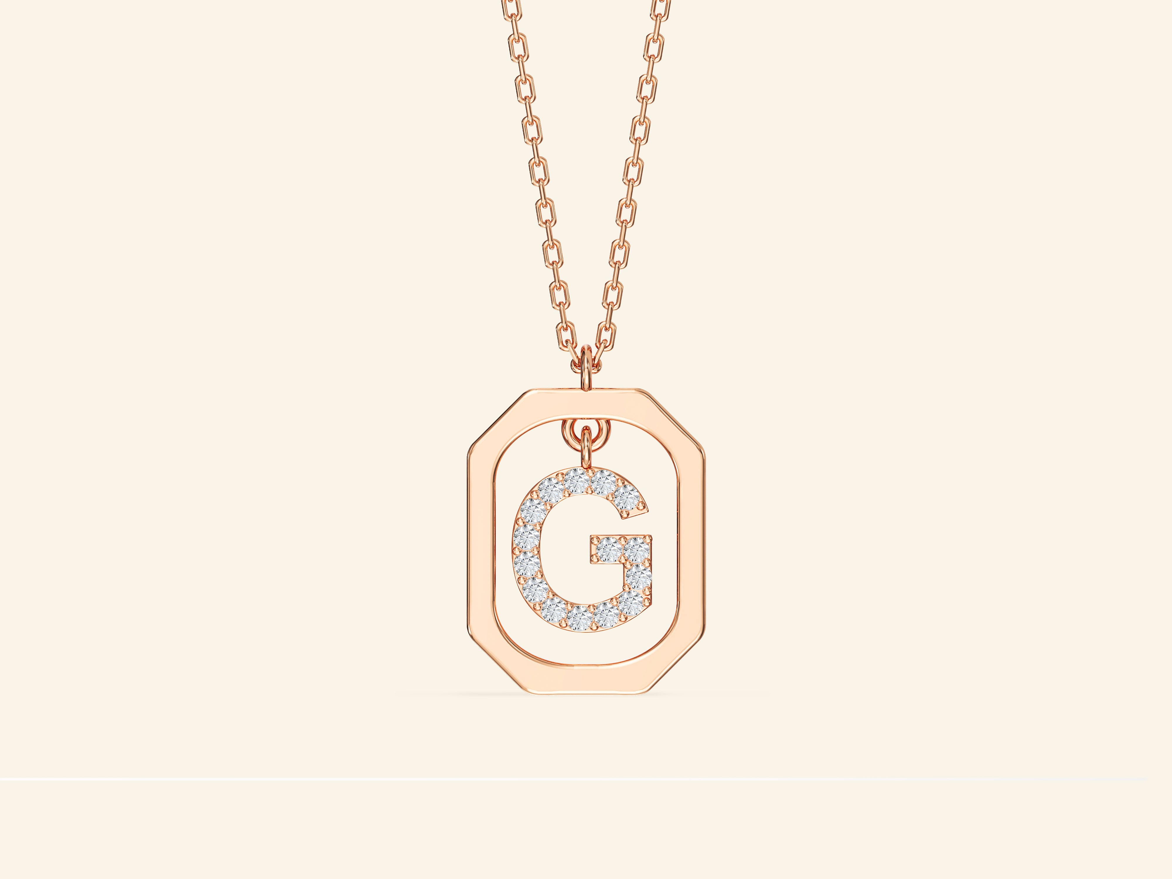 Letter Frame Necklace