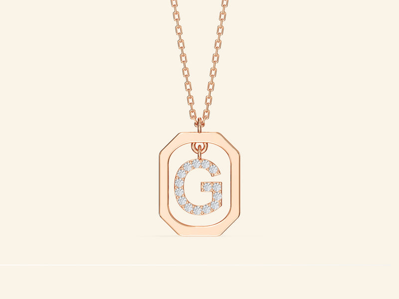 Letter Frame Necklace