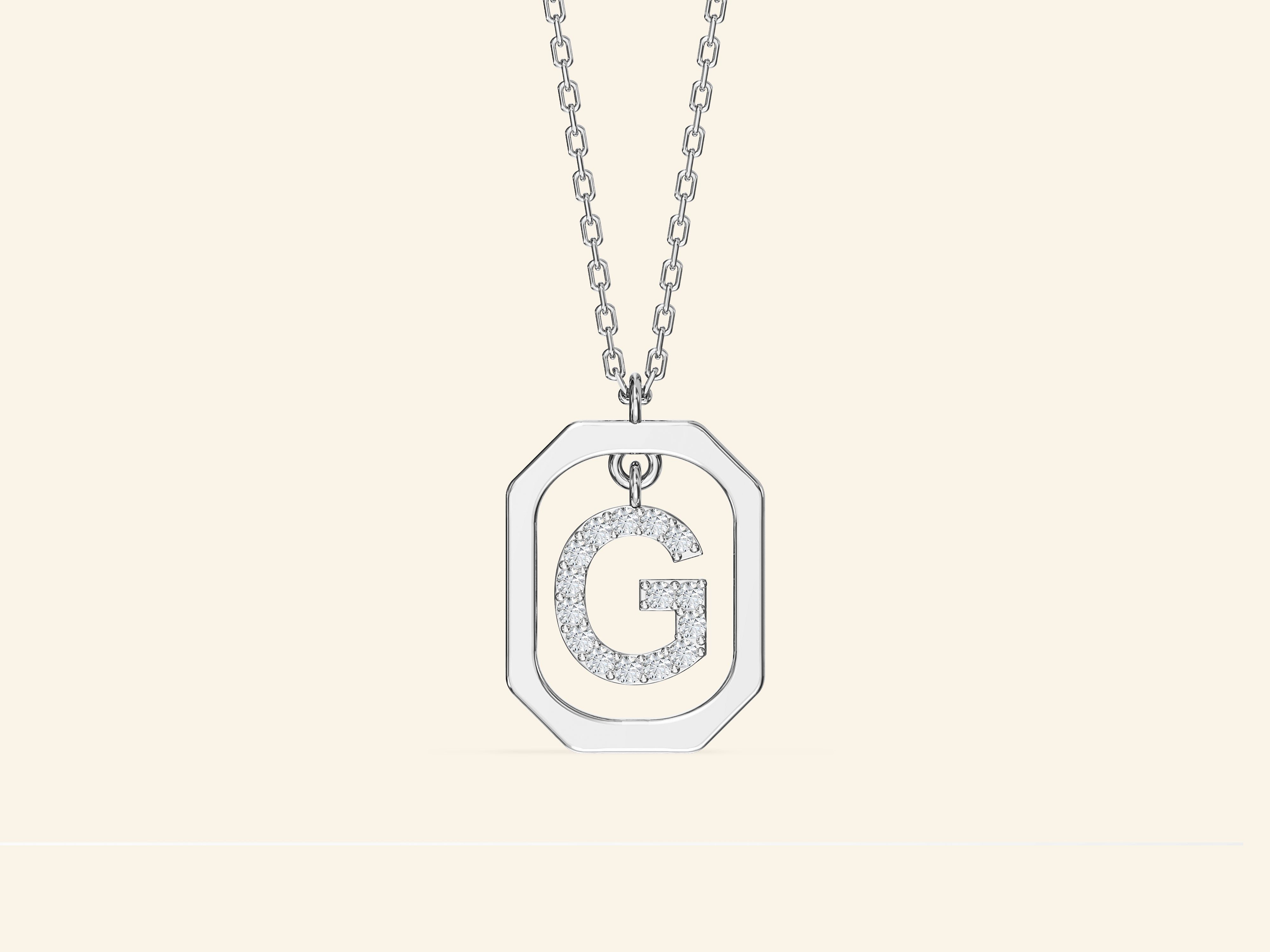 Letter Frame Necklace