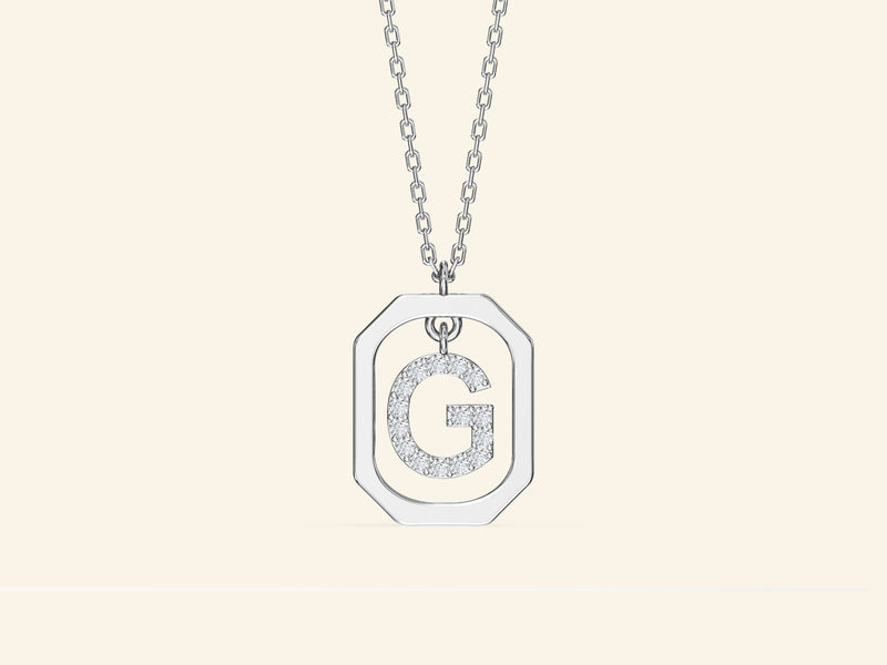 Letter Frame Necklace