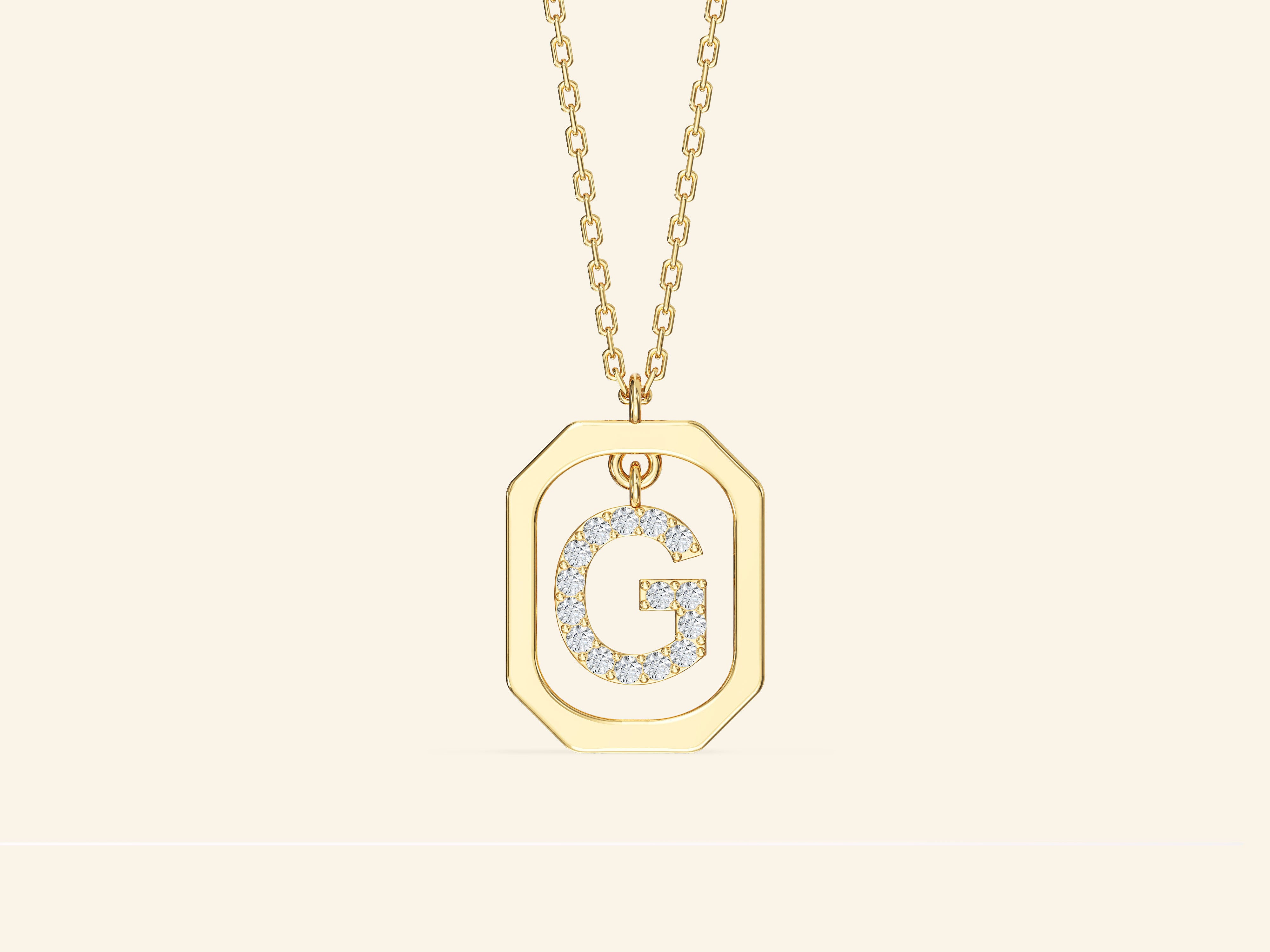 Letter Frame Necklace