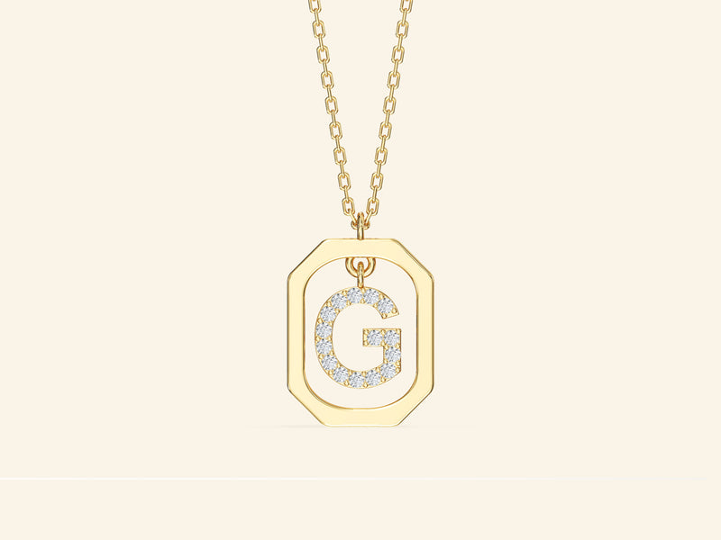 Letter Frame Necklace