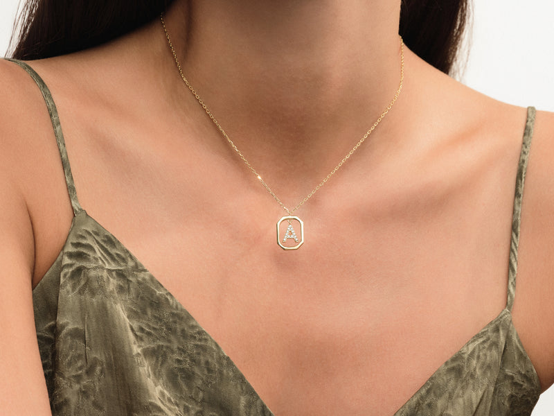 Letter Frame Necklace