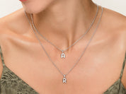 Bubble Initial Necklace
