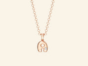 Bubble Initial Necklace