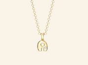 Bubble Initial Necklace
