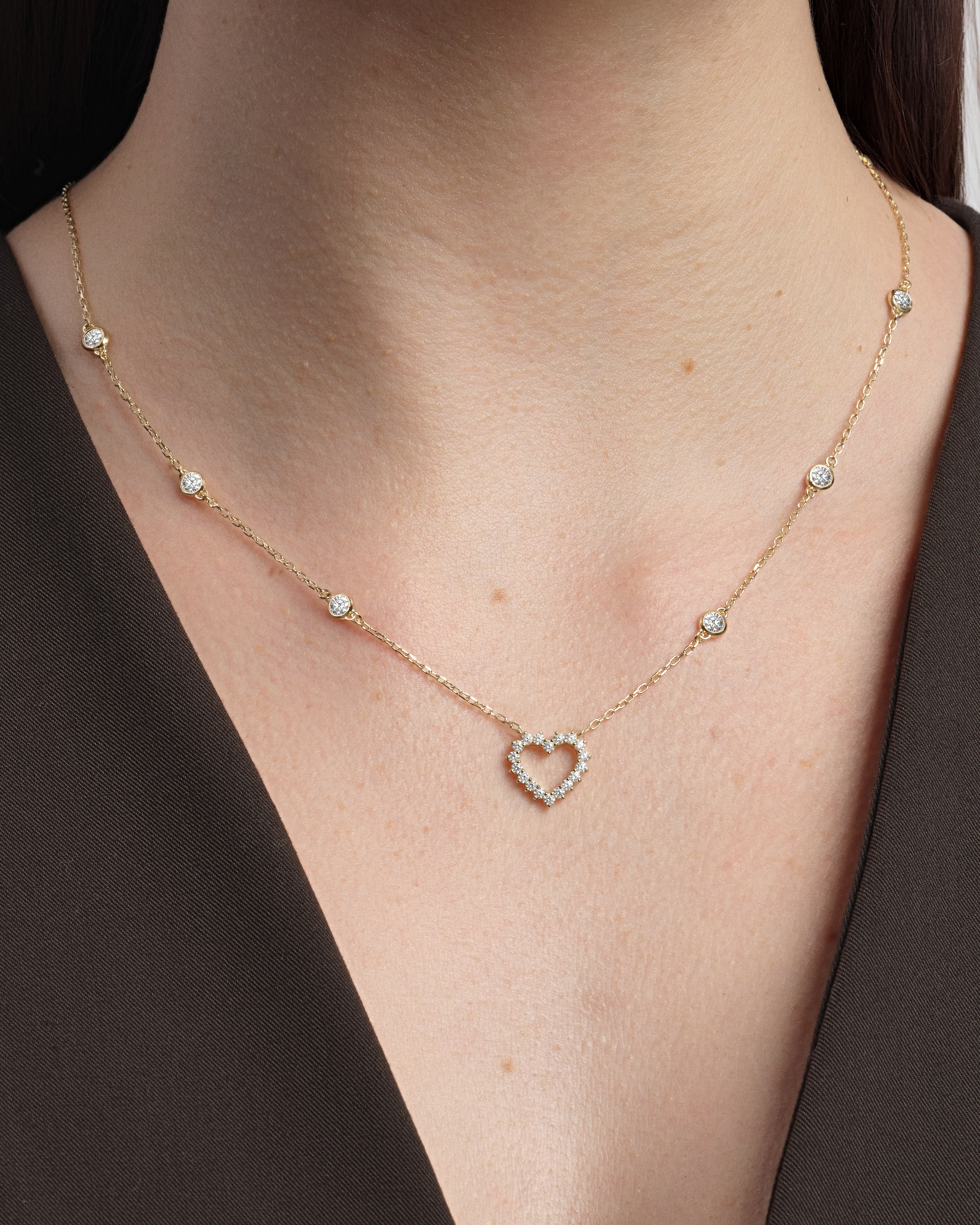 Heart Trail Necklace