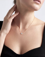 Sideways Oval Necklace