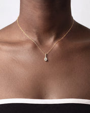 Teardrop Pave Necklace