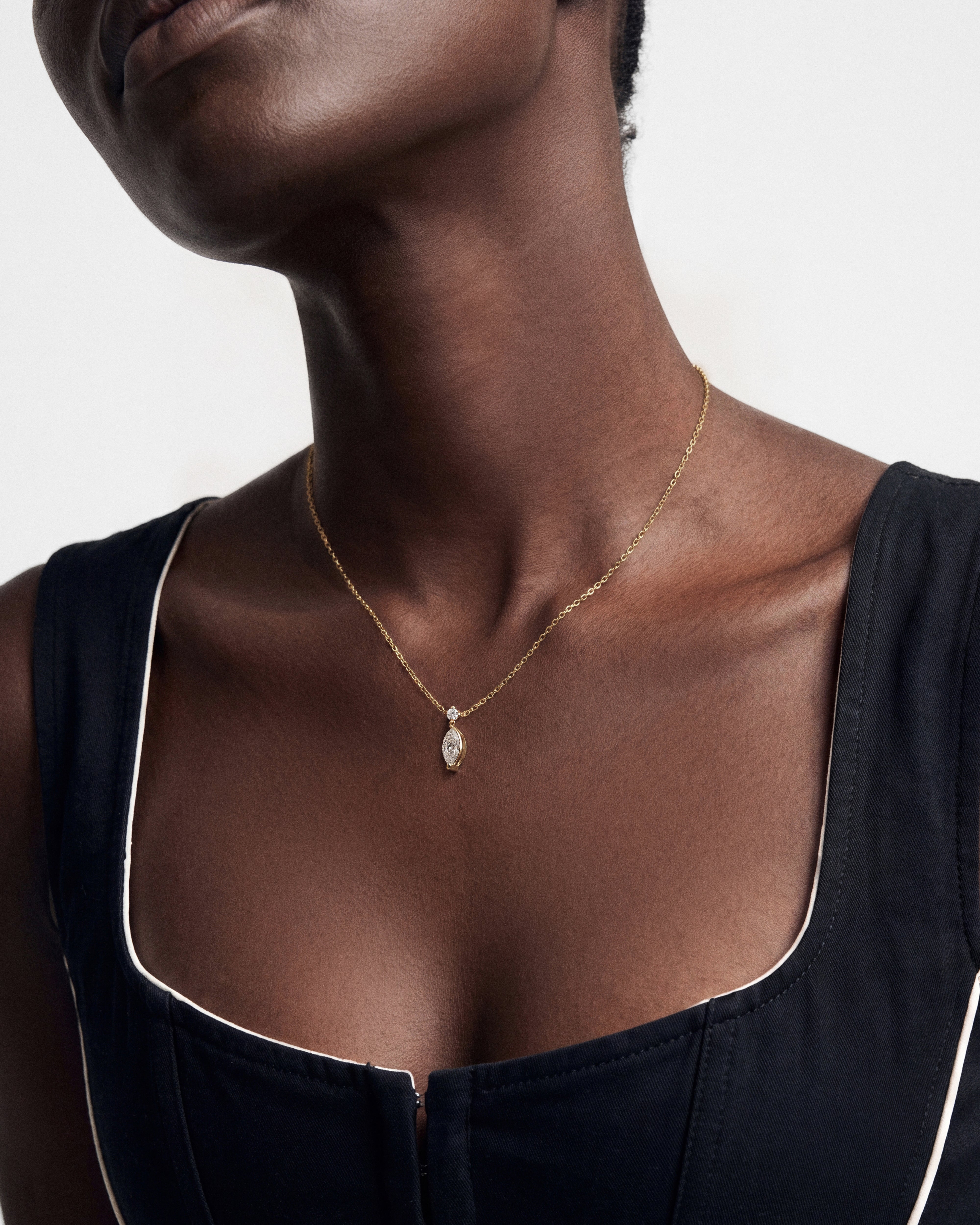Marquise Droplet Necklace