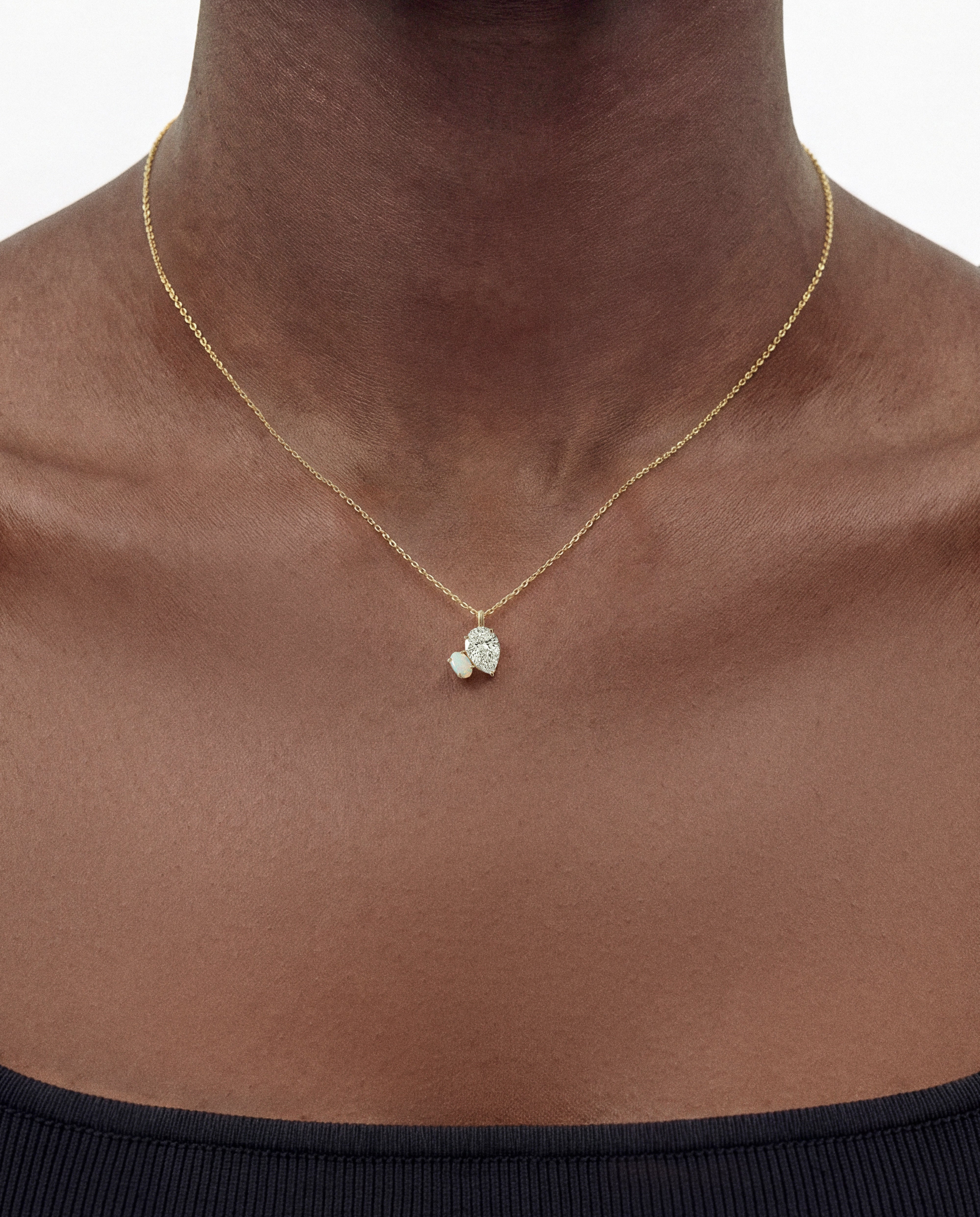Opal Duo Necklace