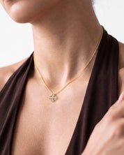 Milgrain Clover Necklace