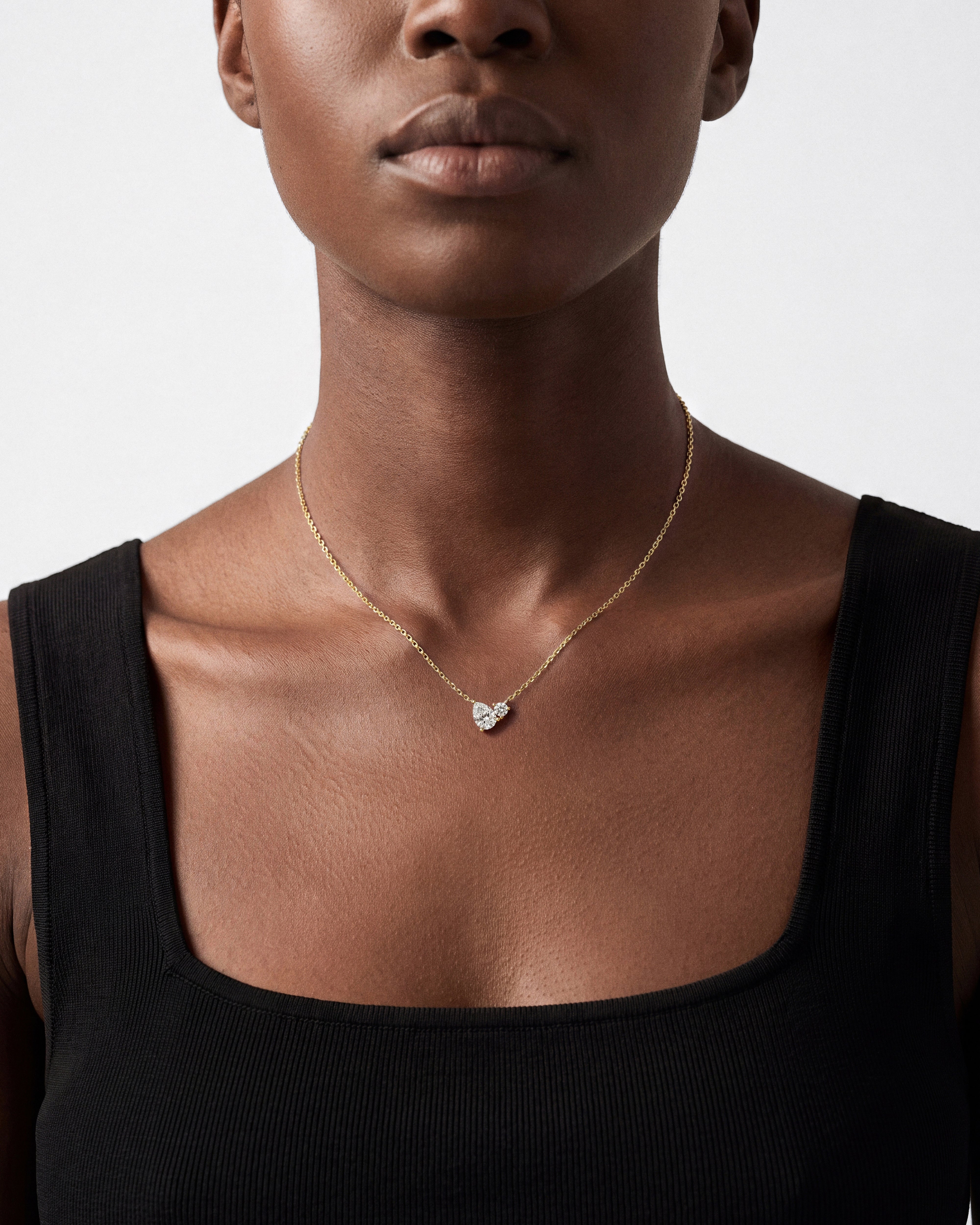 Teardrop Cluster Necklace