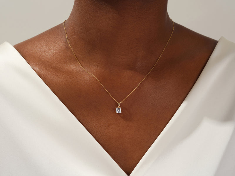 Asscher Cut Necklace