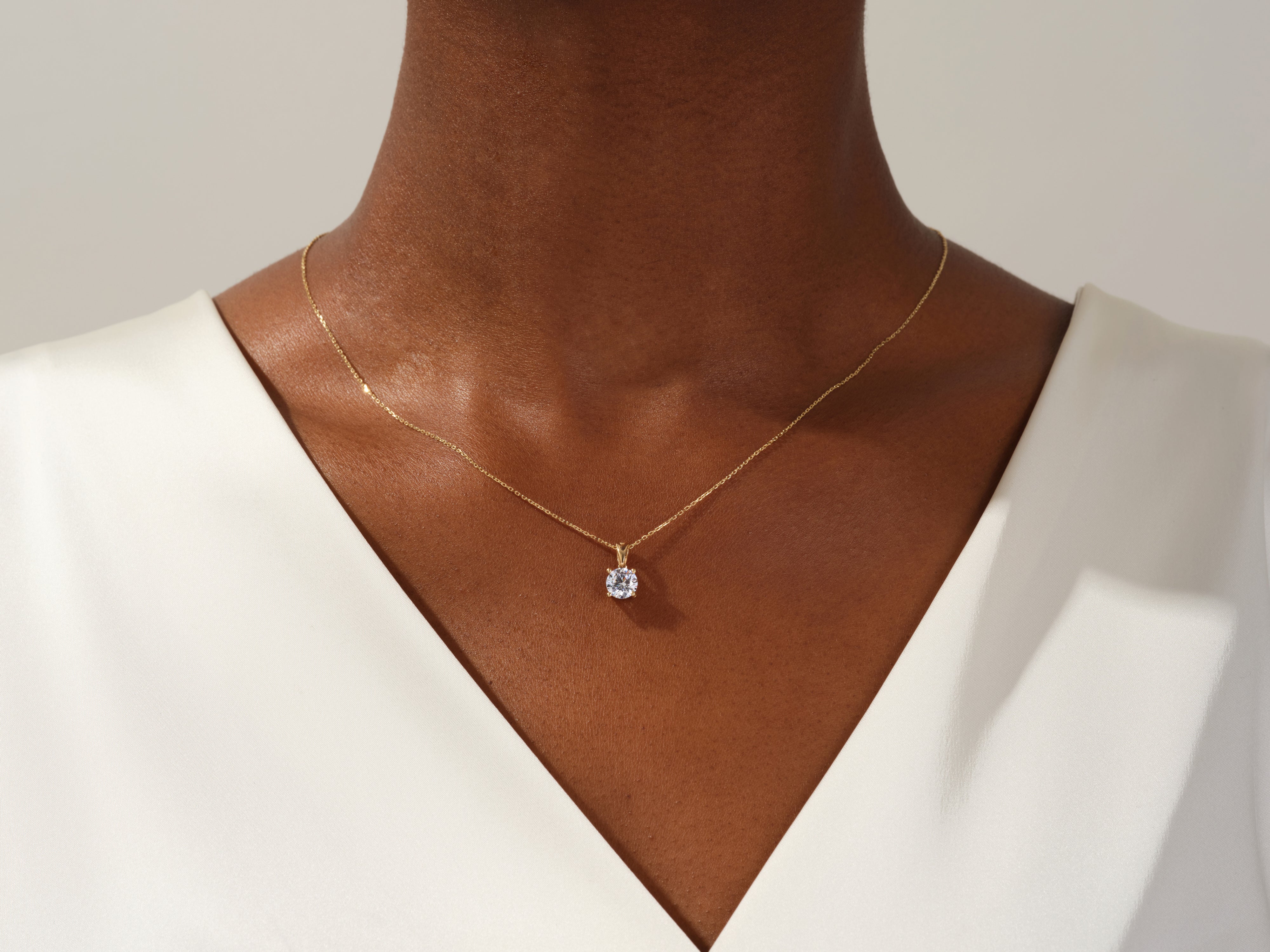 Round Cut Necklace (1.5 CT)
