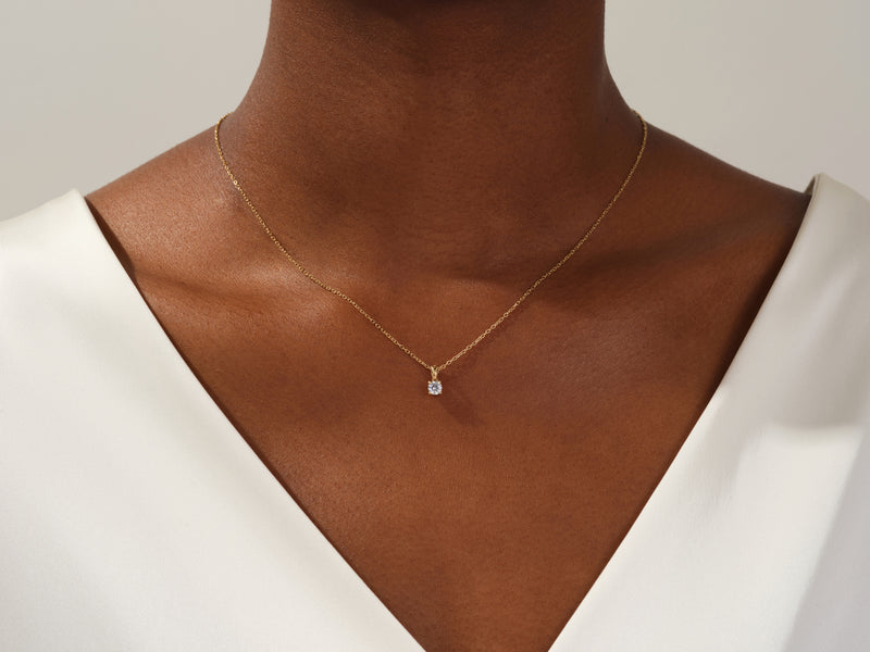 Round Cut Necklace (0.5 CT)