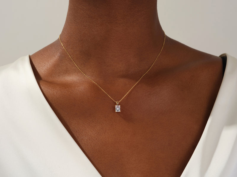 Emerald Cut Necklace
