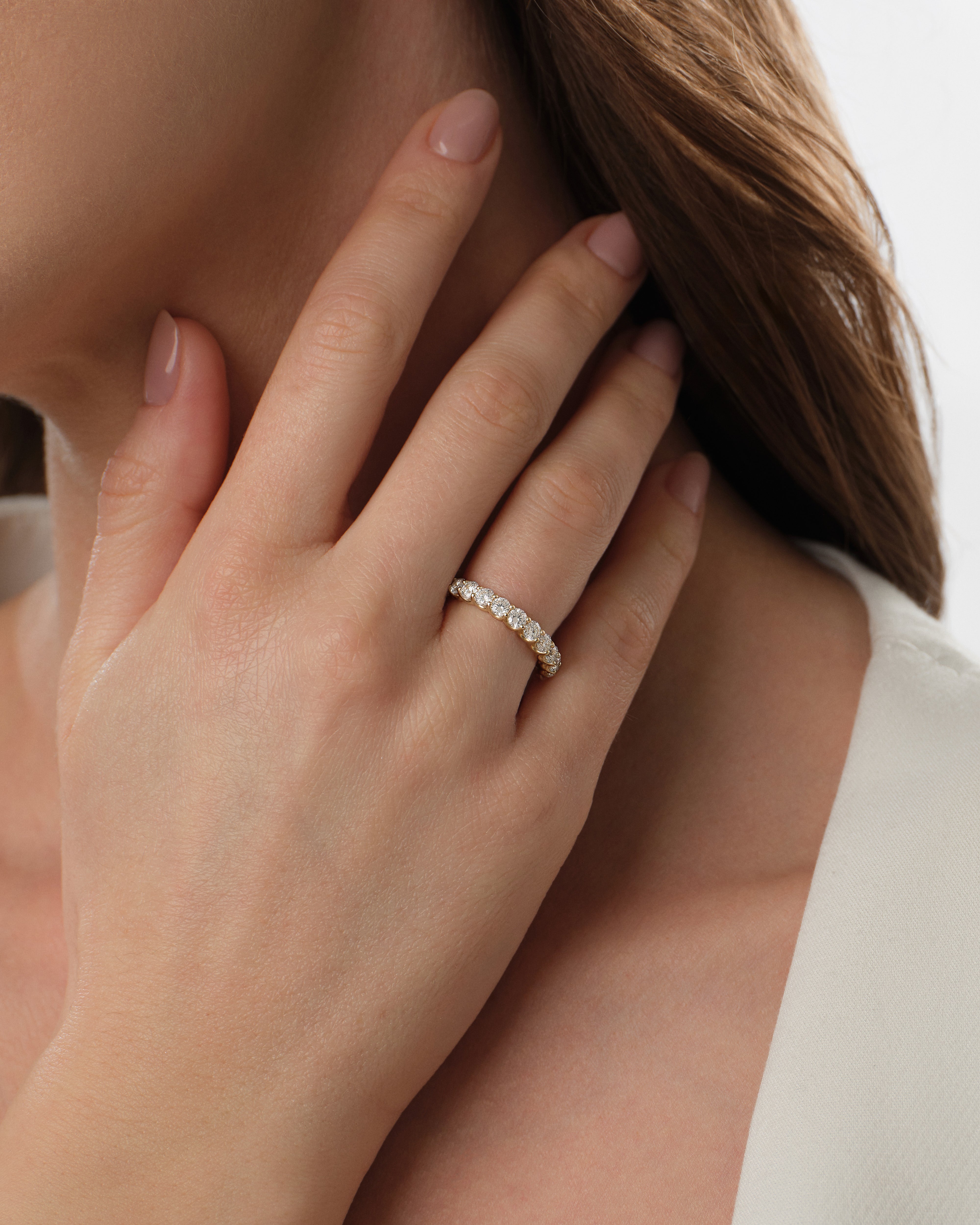 U-Prong Half Eternity Band (1.00 CT TW)