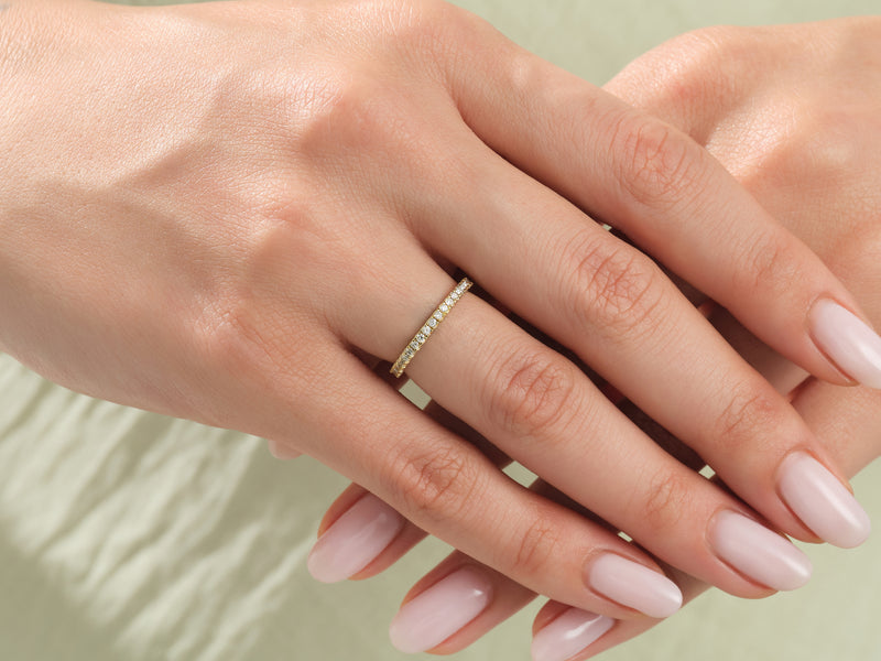 Classic Half Eternity Wedding Band