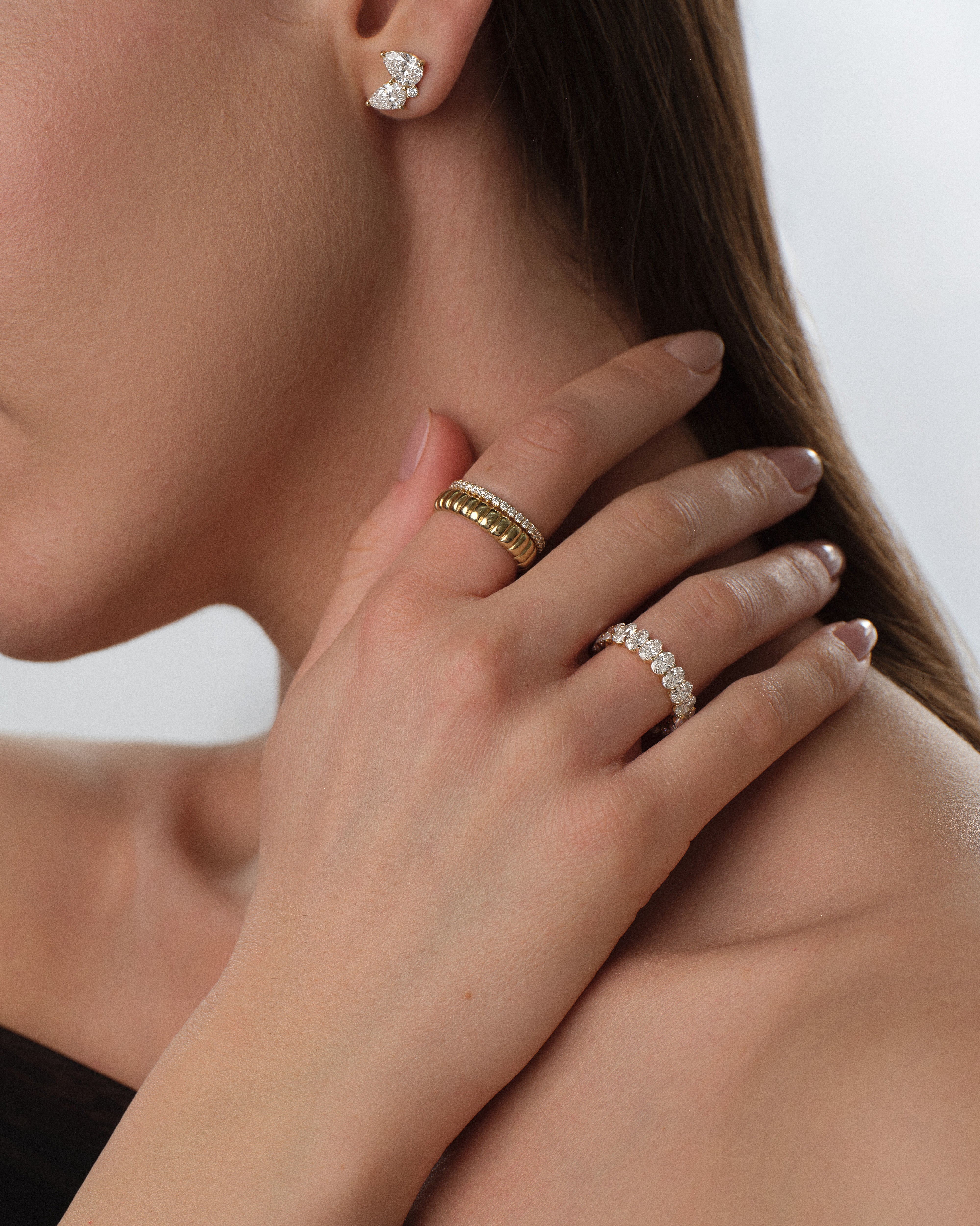 U-Prong Oval Eternity Band (8.00 CT TW)