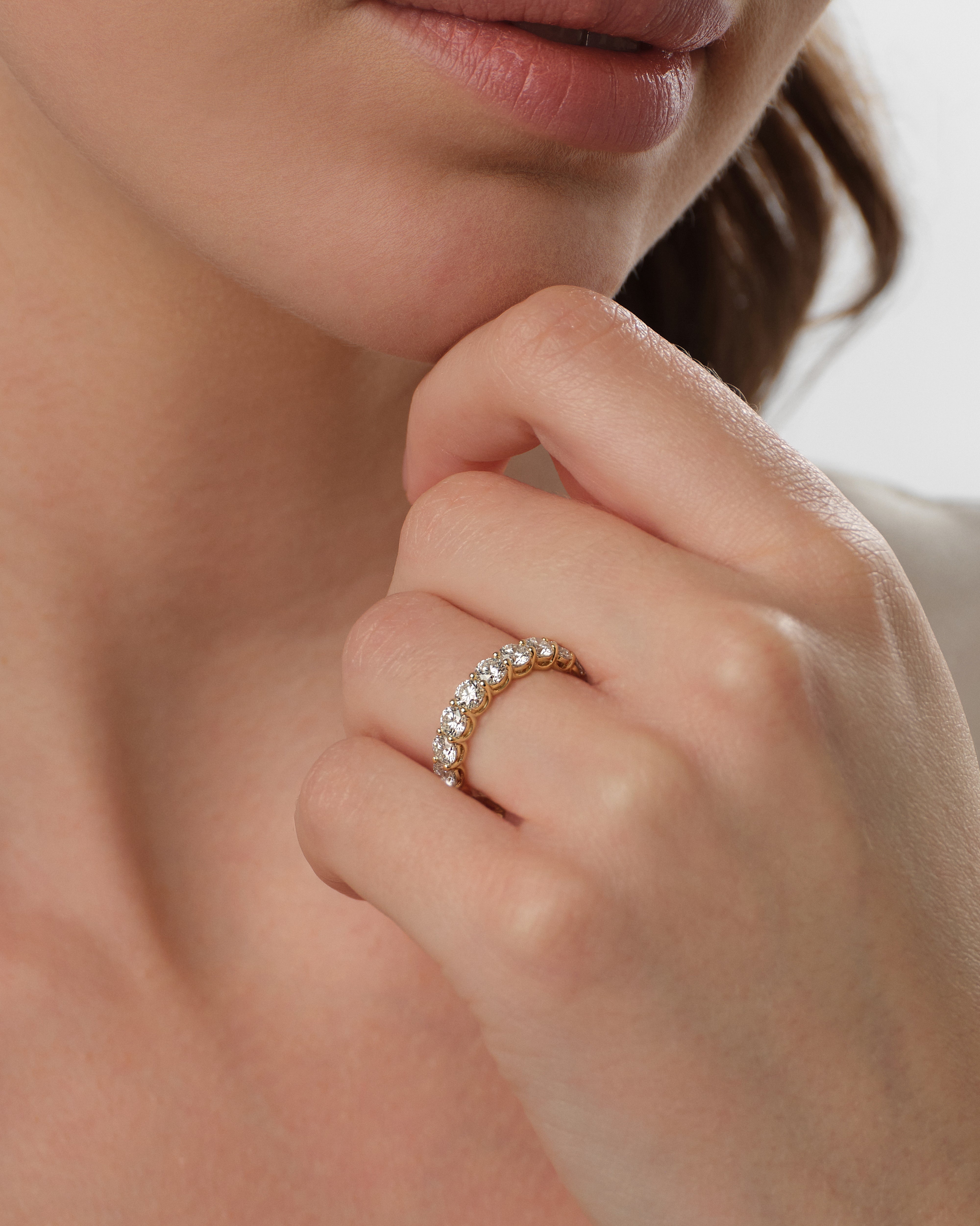 U-Prong Half Eternity Band (1.50 CT TW)