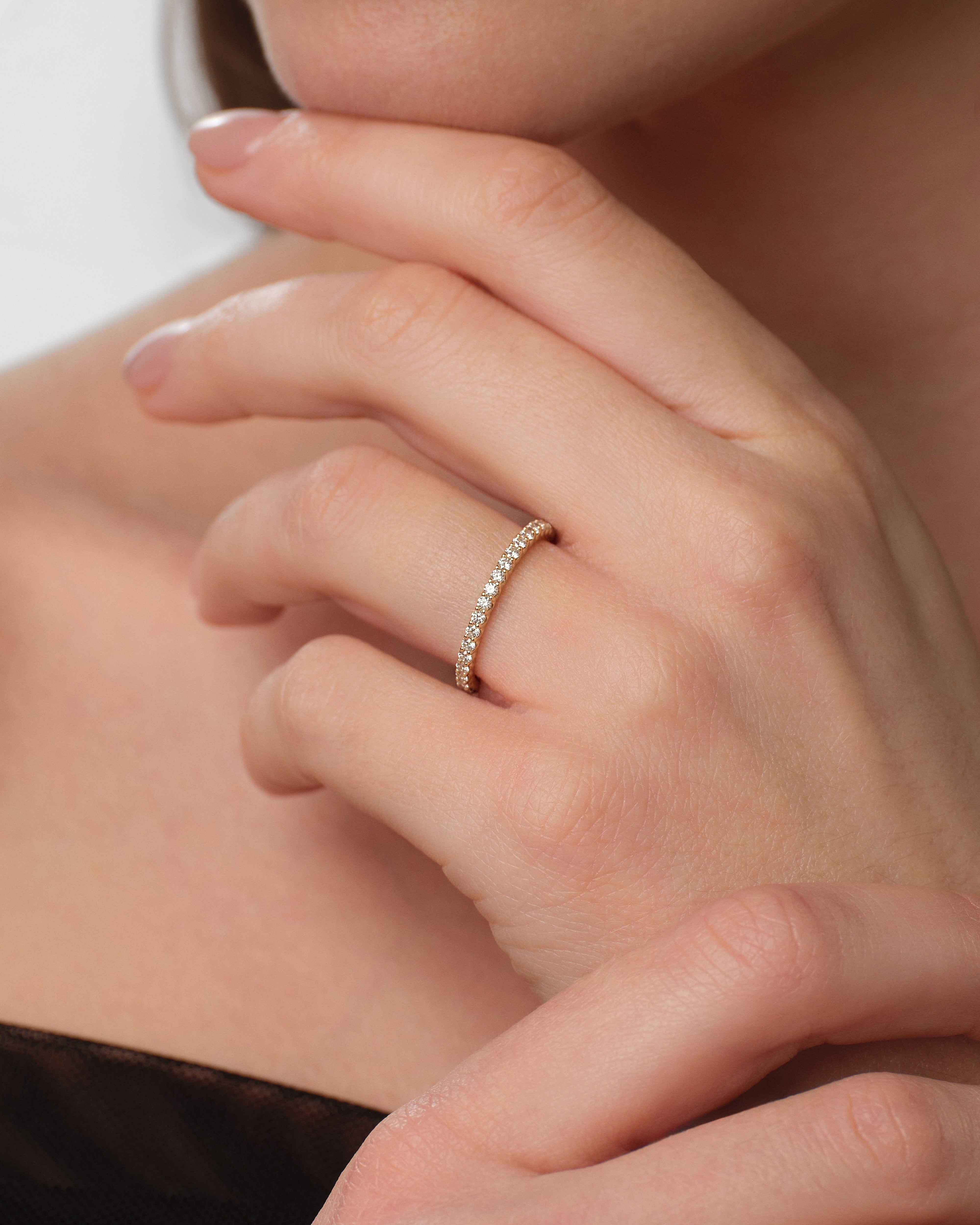 U-Prong Half Eternity Band (0.35 CT TW)