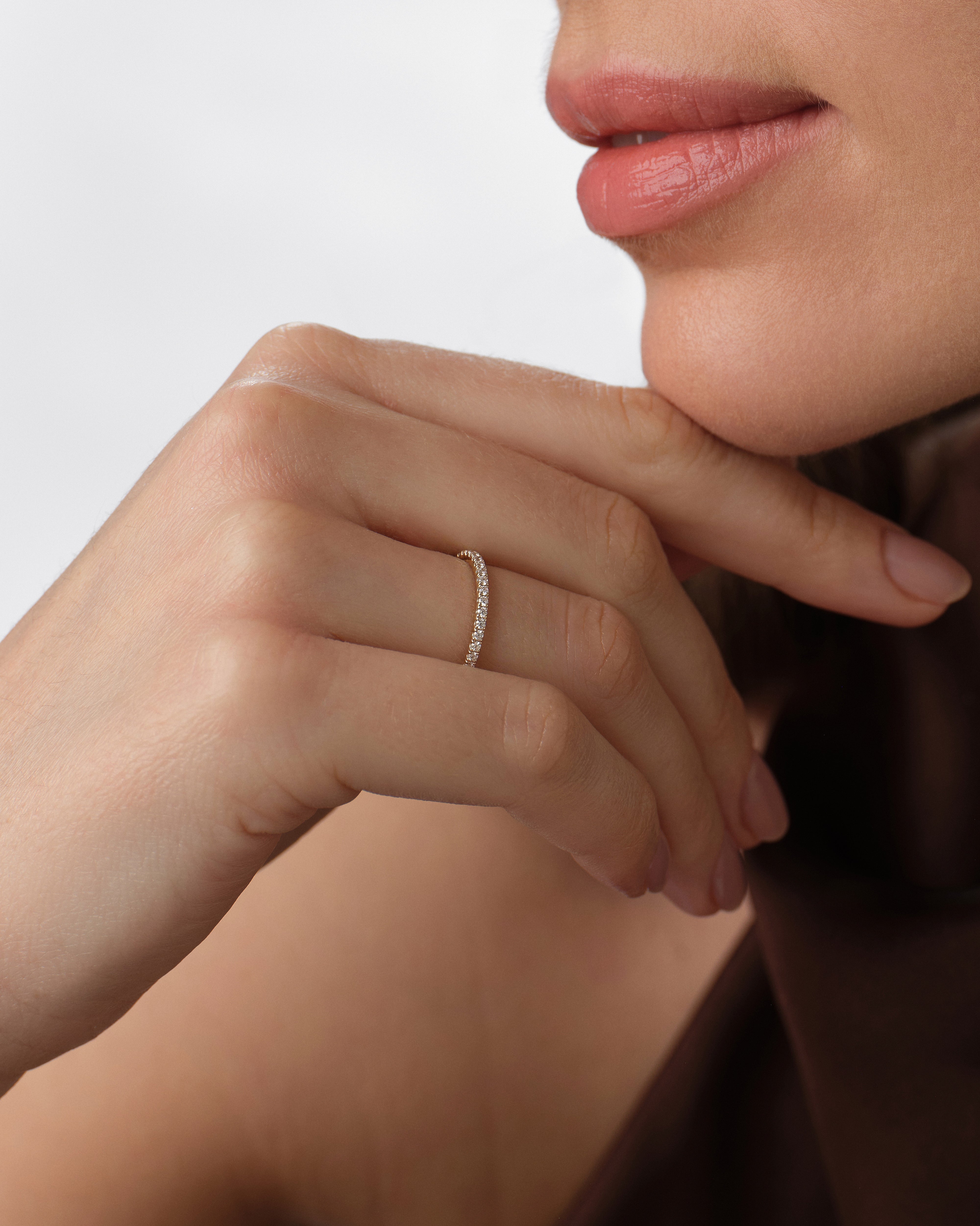 U-Prong Half Eternity Band (0.25 CT TW)