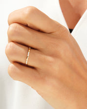 Dainty Nine-Stone Wedding Band
