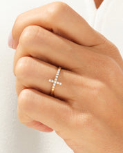 Cross Wedding Band