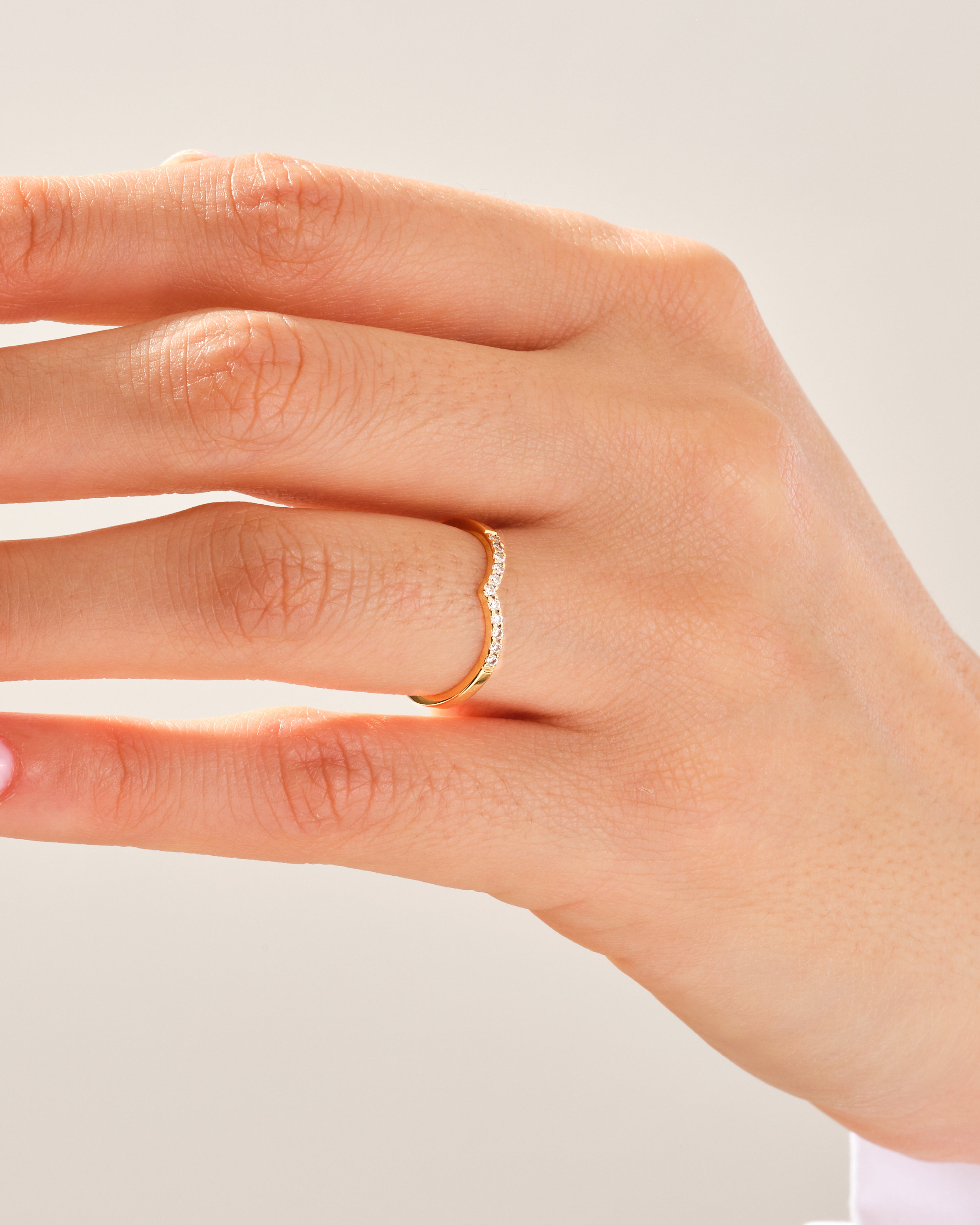 V-Shaped Wedding Band