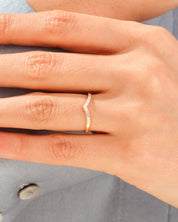 V-Shaped Wedding Band
