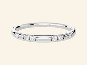 Scattered Stone Wedding Band
