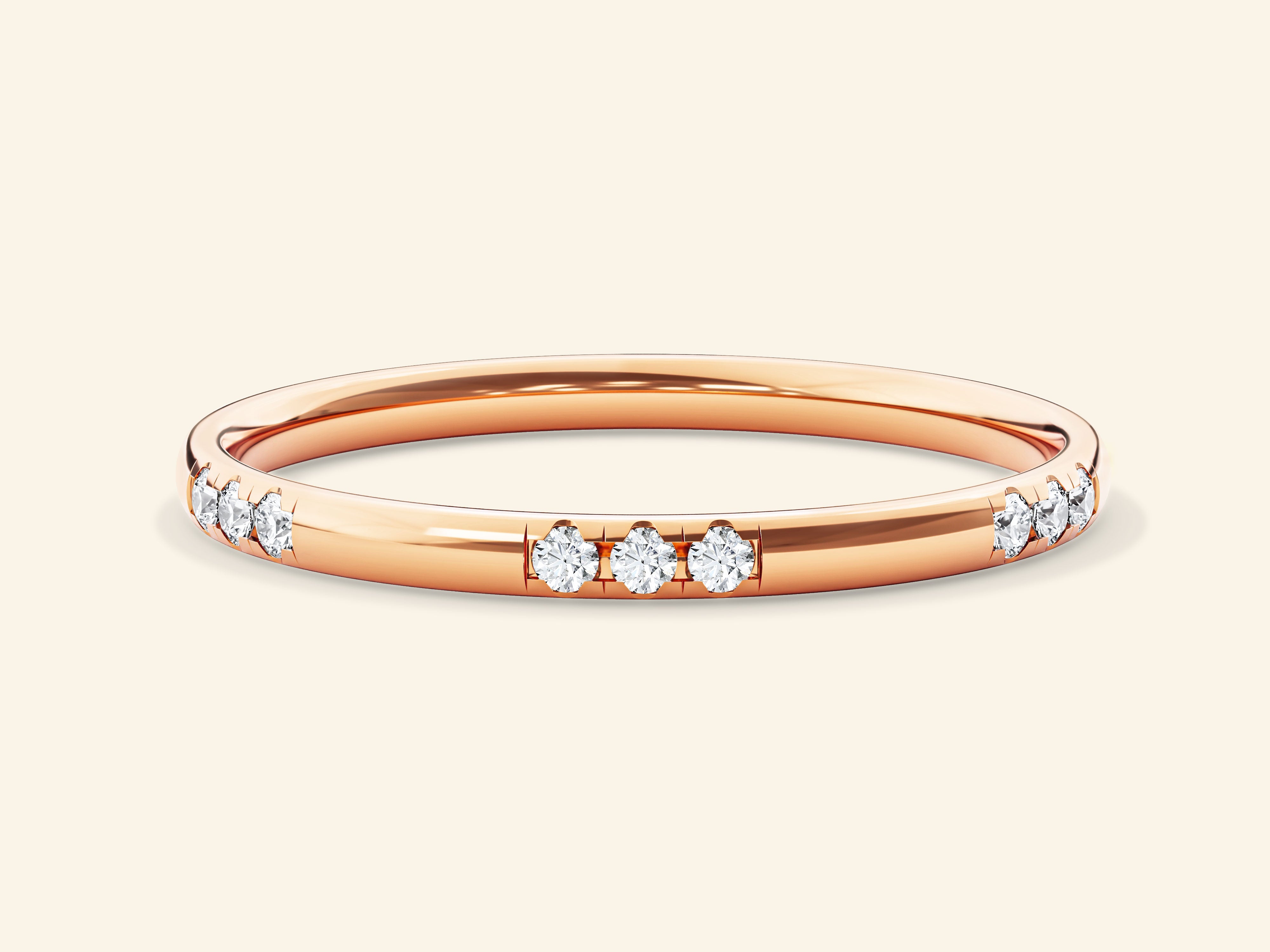 Nine-Stone Wedding Band